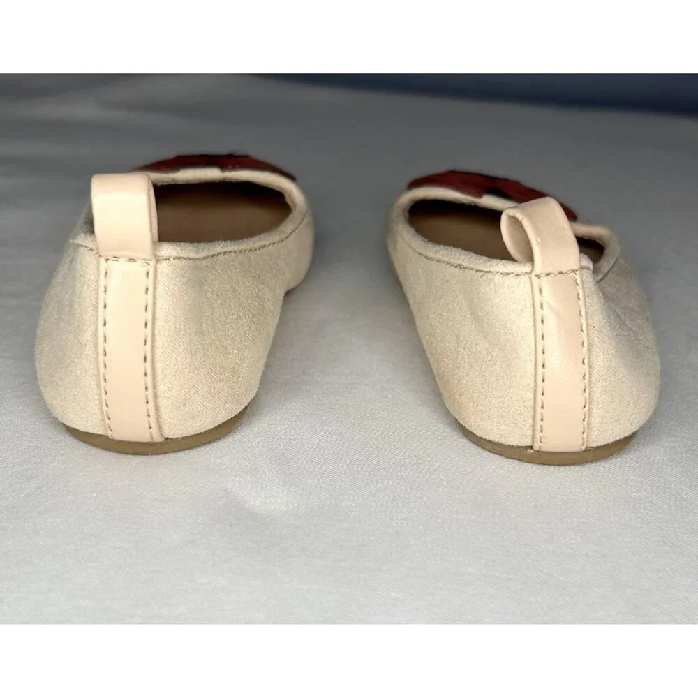 Old Navy Shoes Toddler Girls Size 5 Faux Suede Ladybug Ballet Flats Slip On 5C